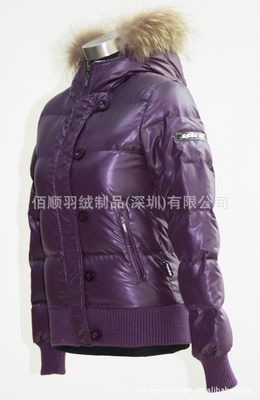 【制衣工廠生產批發供應外貿服裝連帽毛條防水防寒保暖女裝羽絨服81】價格,廠家,圖片,服裝加工,佰順羽絨制品(深圳)-